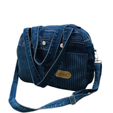 Handmade Upcycled Denim Laptop Tote Bag