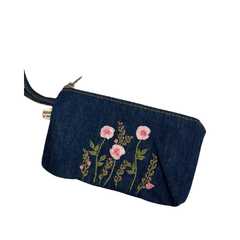 Handmade Upcycled Denim Large Wallet