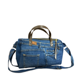 Handmade Upcycled Denim Travel Bag