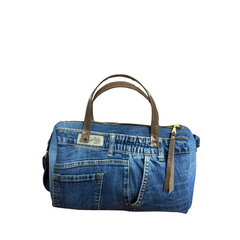 Handmade Upcycled Denim Travel Bag