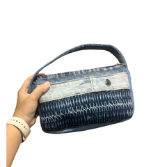 Handmade Upcycled Denim Underarm Bag