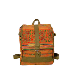 Hand-Woven Brocade Backpack