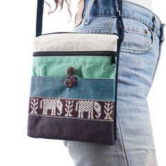 Hand-woven Brocade Crossbody Bag