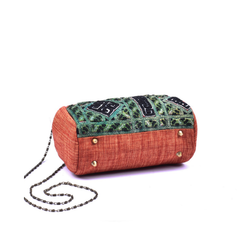 Hand-Woven Brocade Crossbody Bag