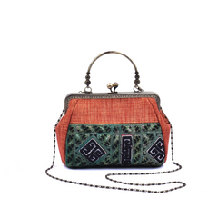 Hand-Woven Brocade Crossbody Bag
