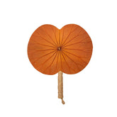 Horizontal Lotus Leaf Handheld Fan