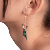 JOY Handmade Silver Abalone Shell Earrings