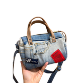 Handmade Upcycled Denim Crossbody Bag