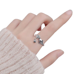 Koi Fish Ring for Women Handcrafted 925 Sterling Silver