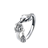 Koi Fish Ring for Women Handcrafted 925 Sterling Silver