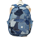 Handmade Upcycled Denim Laptop Backpack