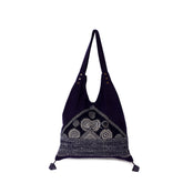 Large Hand-Woven Brocade Shoulder Bag
