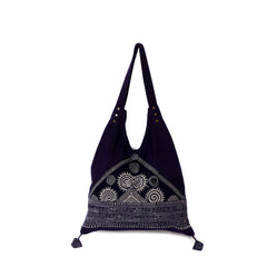 Large Hand-Woven Brocade Shoulder Bag