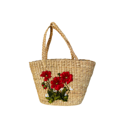 Large Two Strap Water Hyacinth Bag 2