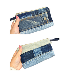 Handmade Upcycled Denim Wallet 1
