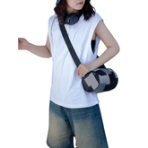 Handmade Upcycled Denim Large Strap Crossbody Bag 2