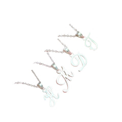 Letter Necklace Handcrafted 925 Sterling Silver 2