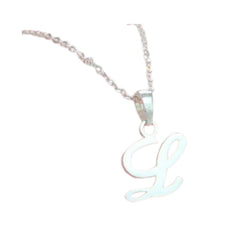 Letter Necklace Handcrafted 925 Sterling Silver 1