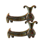 Long-Bodied Wooden Goat