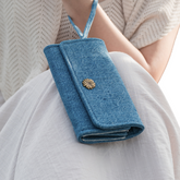 Handmade Upcycled Denim Long wallet