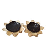 Lotus Flower Plate Made of Coconut Shell