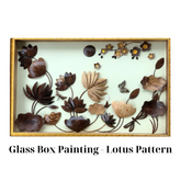 Lotus Glass Box Painting 40x 60 Cm