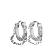 Men's Earrings Handcrafted 925 Sterling Silver