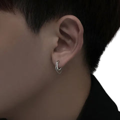Men's Earrings Handcrafted 925 Sterling Silver