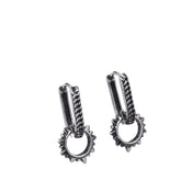 Men's Fashion Hip Hop Earrings Handcrafted 925 Sterling Silver