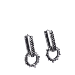 Men's Fashion Hip Hop Earrings Handcrafted 925 Sterling Silver