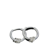Men's Hoop Handcrafted 925 Sterling Silver Earrings