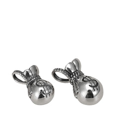 Men's Pendant In The Shape Of A Money Bag Handcrafted 925 Sterling Silver