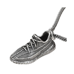 Men's Shoe-Shaped Pendant Handcrafted 925 Sterling Silver