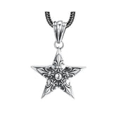 Men's Star-Shaped Pendant Handcrafted 925 Sterling Silver