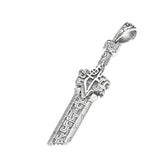 Men's Sword-Shaped Pendant Handcrafted 925 Sterling Silver