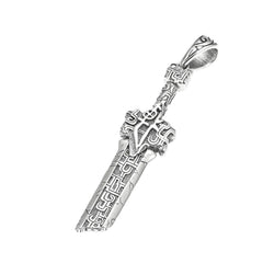 Men's Sword-Shaped Pendant Handcrafted 925 Sterling Silver