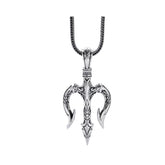 Men's Trident Pendant Handcrafted 925 Sterling Silver