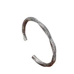 Men's Twisted Bracelet Handcrafted 925 Sterling Silver