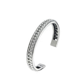 Men's Twisted Chain Bracelet Handcrafted 925 Sterling Silver