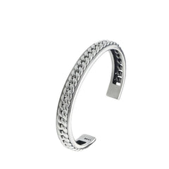 Men's Twisted Chain Bracelet Handcrafted 925 Sterling Silver