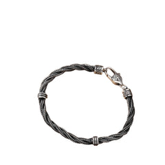 Men's Twisted Chain BraceletHandcrafted 925 Sterling Silver