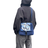 Handmade Upcycled Denim Men's Crossbody Bags