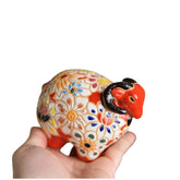 Mini Ceramic Goat Statue