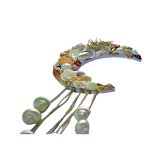 Moon Painting From Seashell