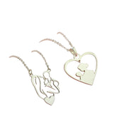 Mother and Child Necklace Handcrafted 925 Sterling Silver