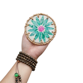 Mother-Of-Pearl Rattan Coasters 2