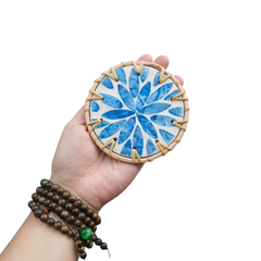 Mother-Of-Pearl Rattan Coasters 2