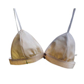Mulberry Silk Handcrafted Wooden Button Bra