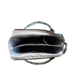 Handmade Upcycled Denim Multi compartment Tote Bag