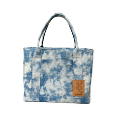 Handmade Upcycled Denim Multi compartment Tote Bag